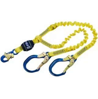 3M DBI-SALA EZ-Stop 100% Tie-Off Shock Absorbing Lanyard 1246193 Yellow 6 ft | Free Shipping and No Sales Tax