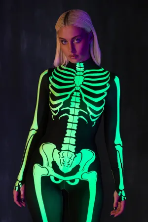 Acid Neon Skeleton Costume