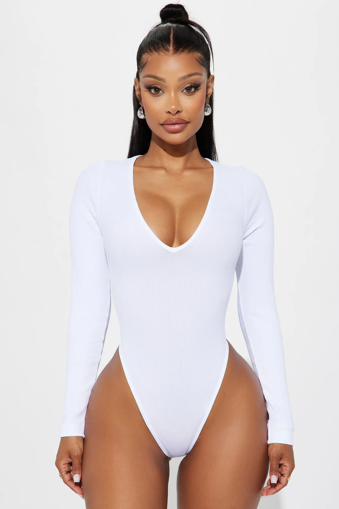 Ana Seamless Bodysuit - White