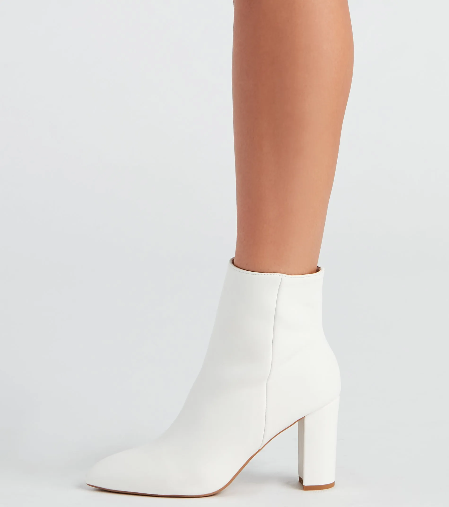 Back To Basics Faux Leather Ankle Booties