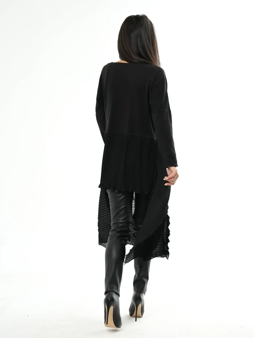 Black Chiffon Tunic