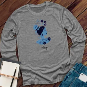 Blue Simple Virgo Long Sleeve