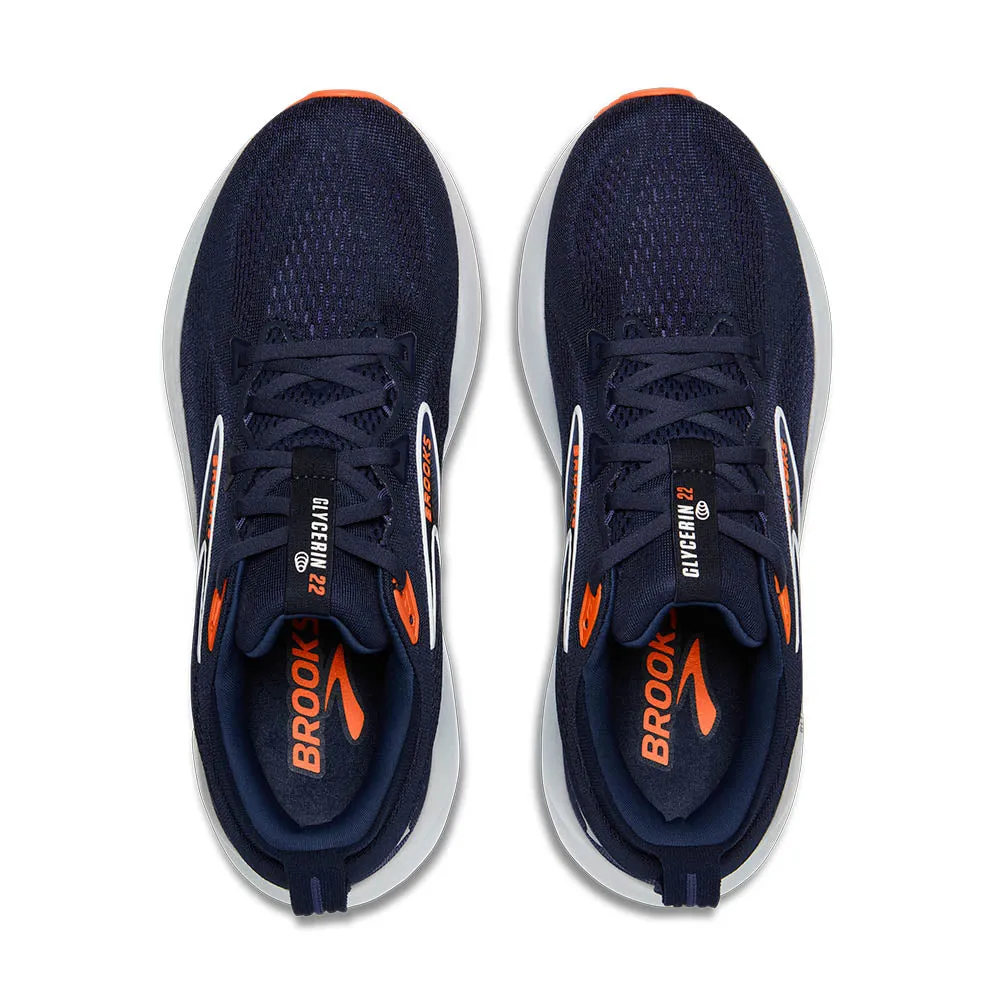 Brooks Glycerin 22 (Mens) - Peacoat/Blue Ribbon/Orange