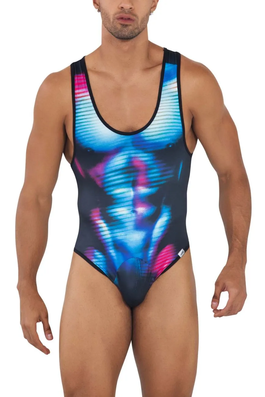 CandyMan 99725 Work-N-Out Bodysuit Color Moonlight Blue