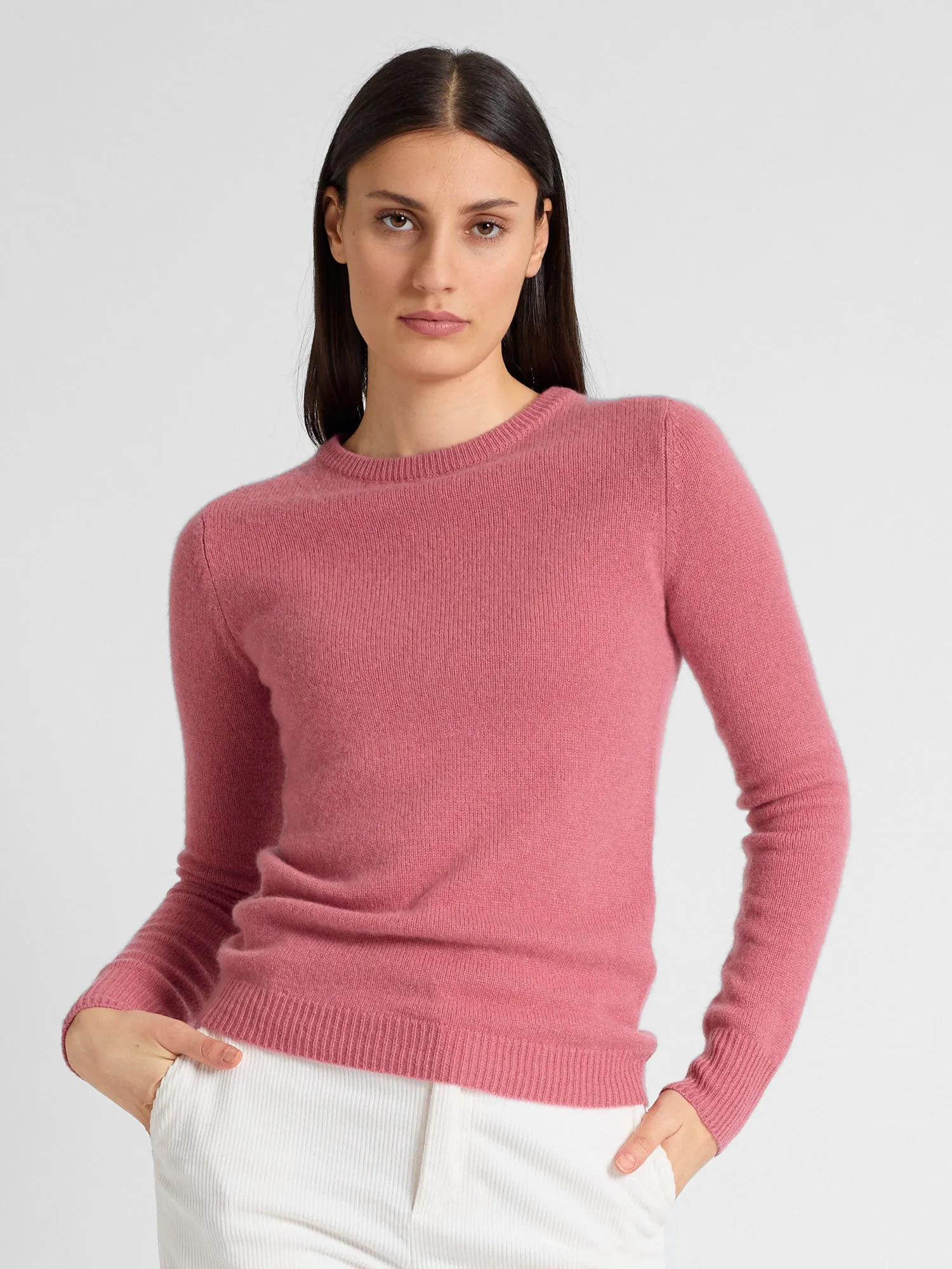 Cashmere sweater "Saga" - pink berry