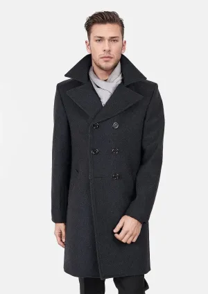 Charcoal Wool Signature Peacoat