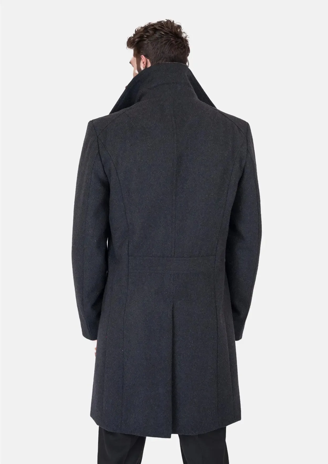 Charcoal Wool Signature Peacoat