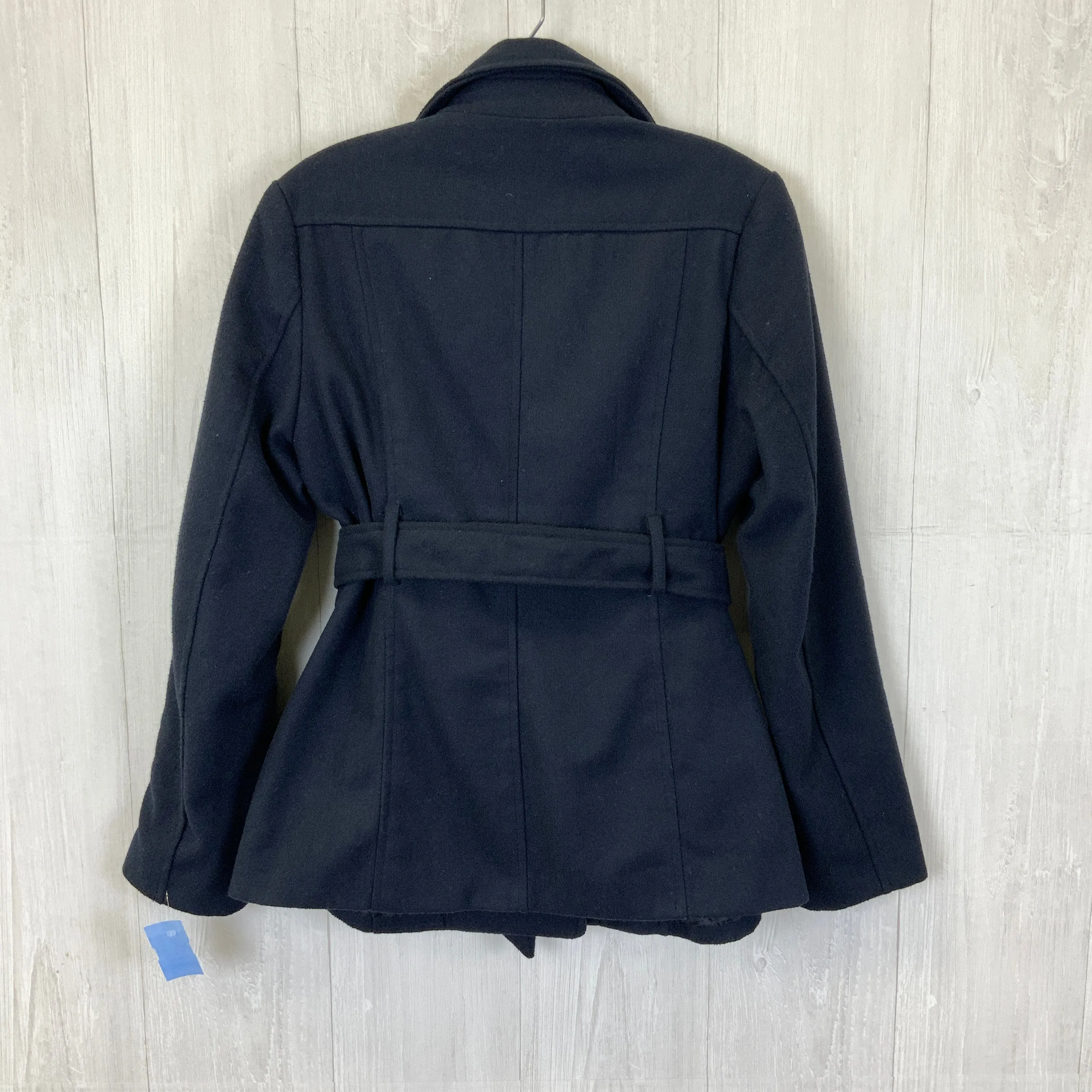 Coat Peacoat By Papaya In Navy, Size: L