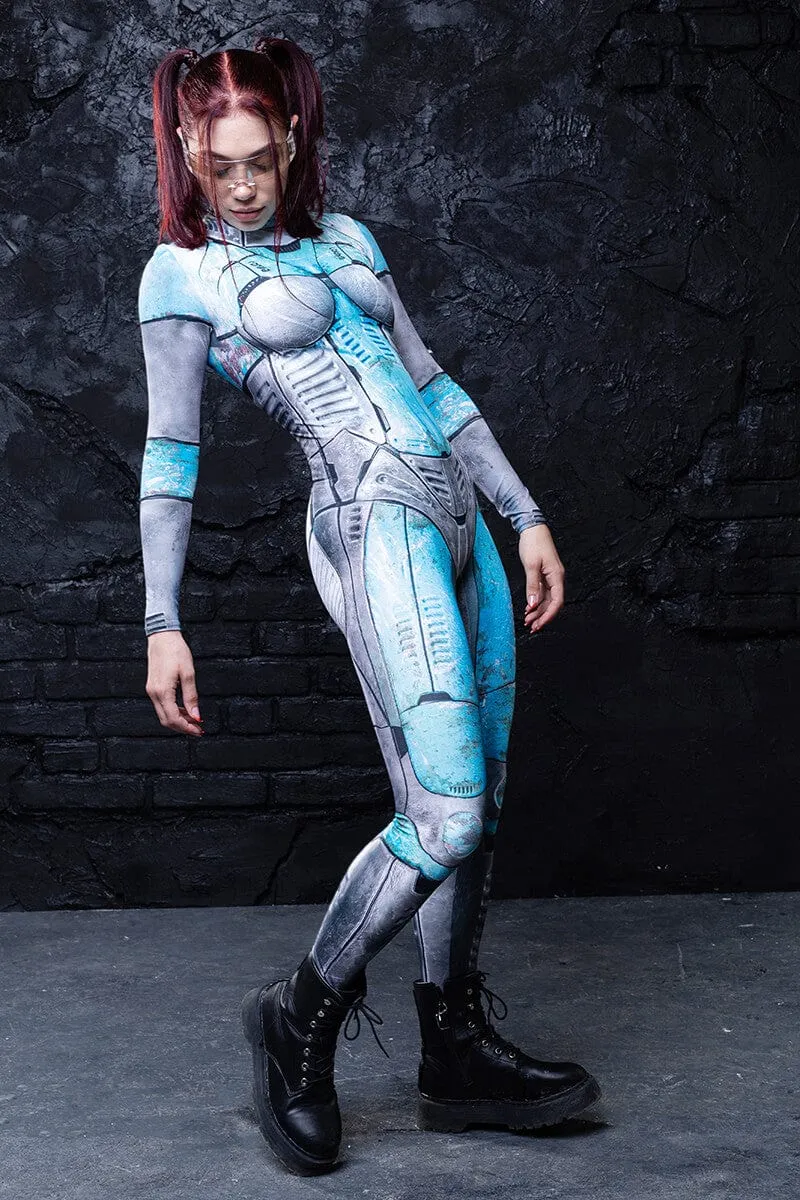 Cyan Bot Costume