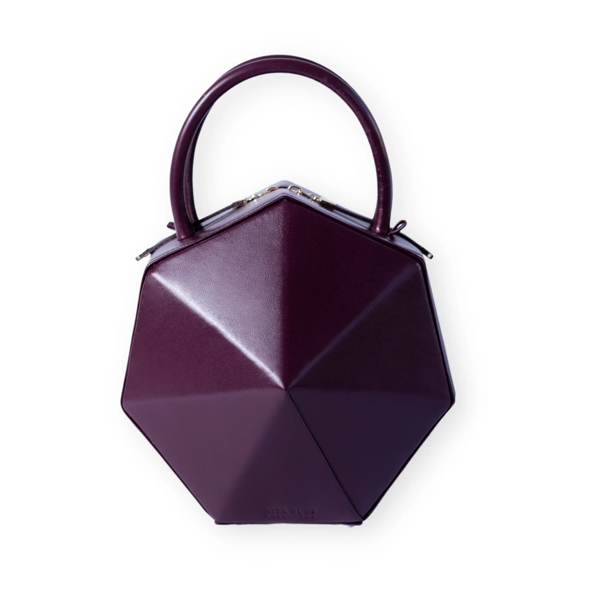 DIAMOND Iconic Burgundy Leather Handbag