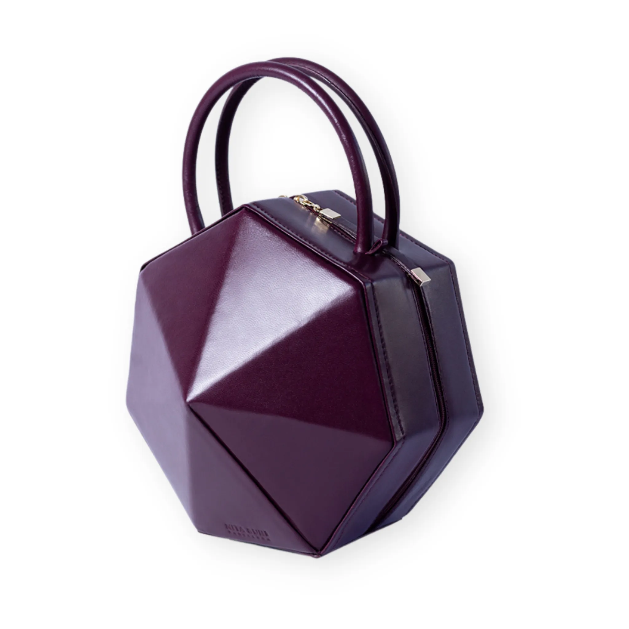 DIAMOND Iconic Burgundy Leather Handbag