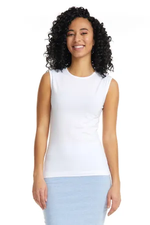 Esteez Cotton Spandex Sleeveless Fitted Layering Top for WOMEN