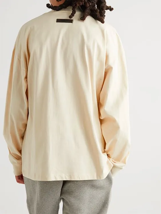 Fear of God Essentials Long Sleeve T-shirt Egg Shell