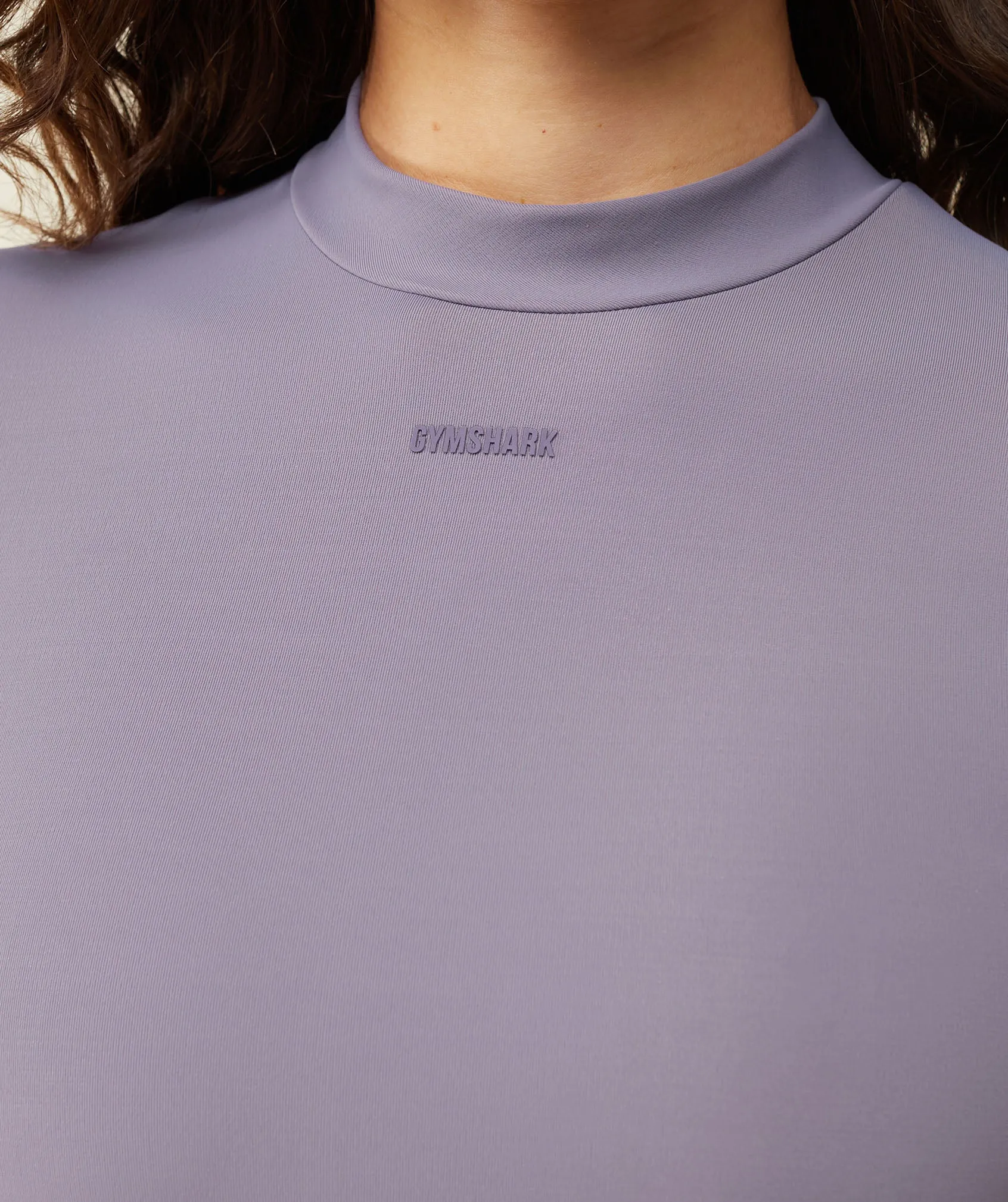 Gymshark everywear Long Sleeve Active Bodysuit - Fog Purple