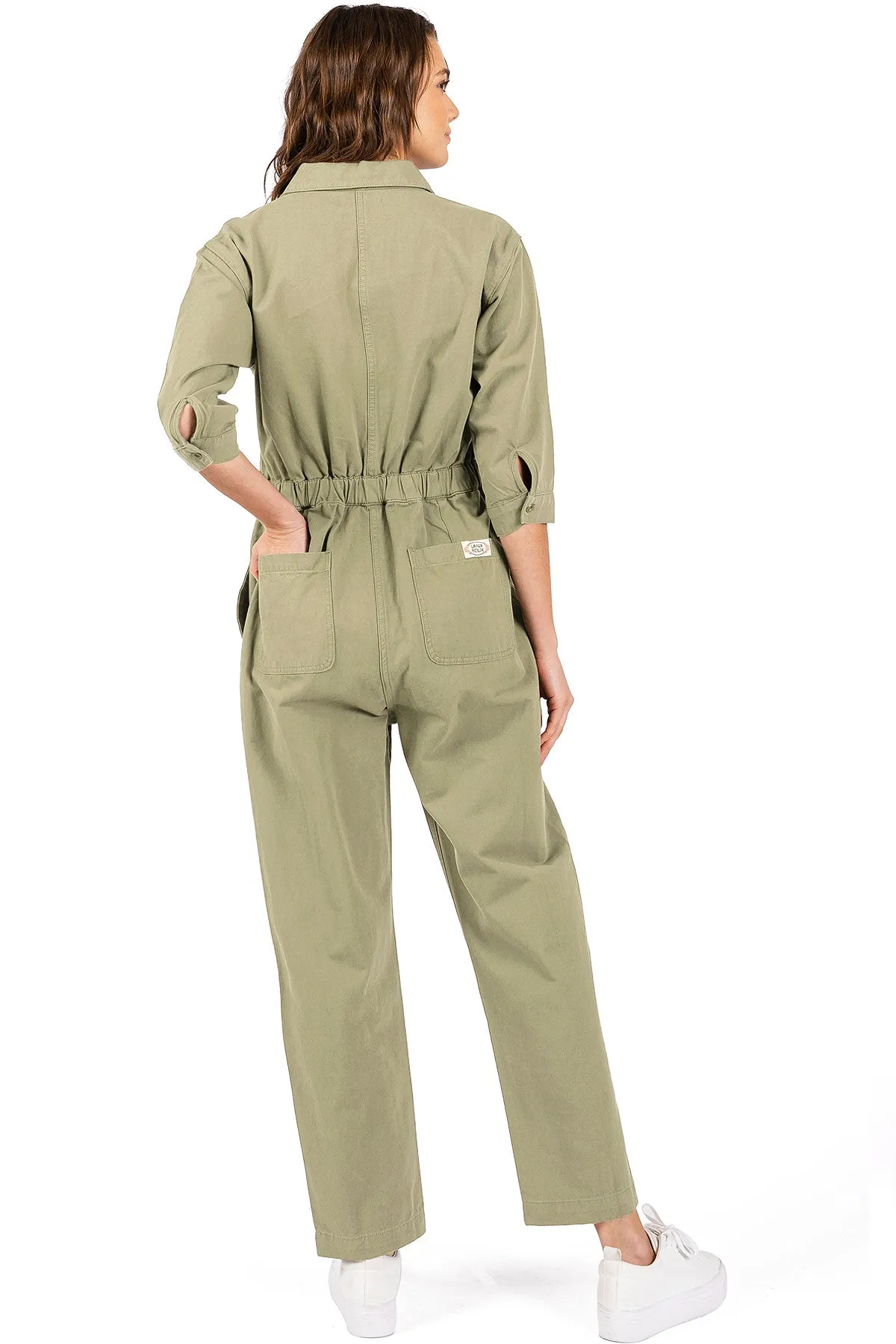 Lana Roux Coverall Aviator Jumpsuit