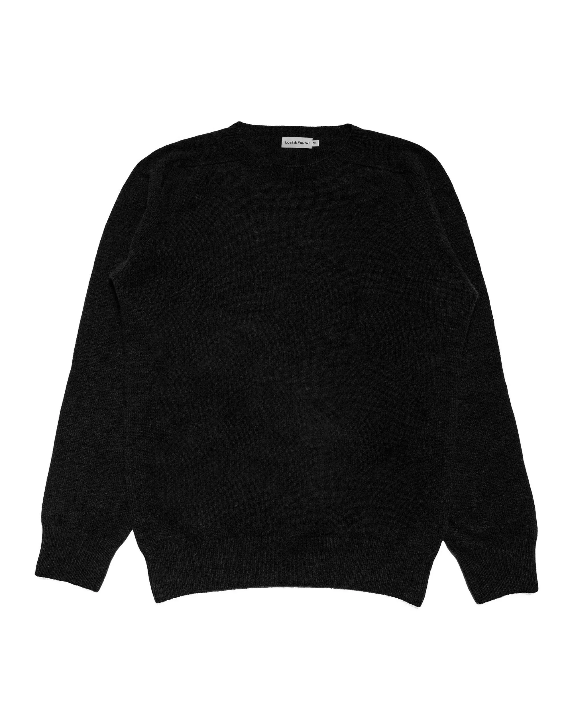 Lost & Found Wool Cashmere Sweater Italian Black