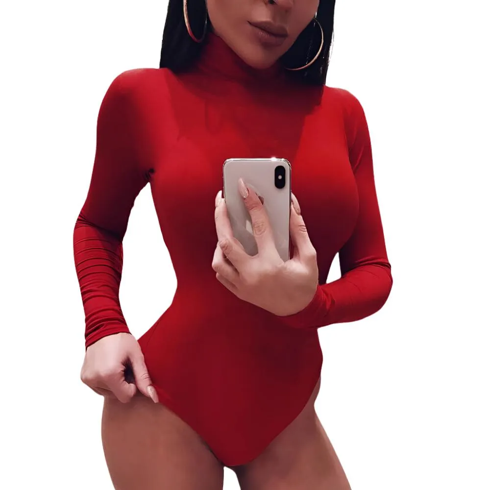 Magic Turtle Neck Long Sleeve Bodysuit