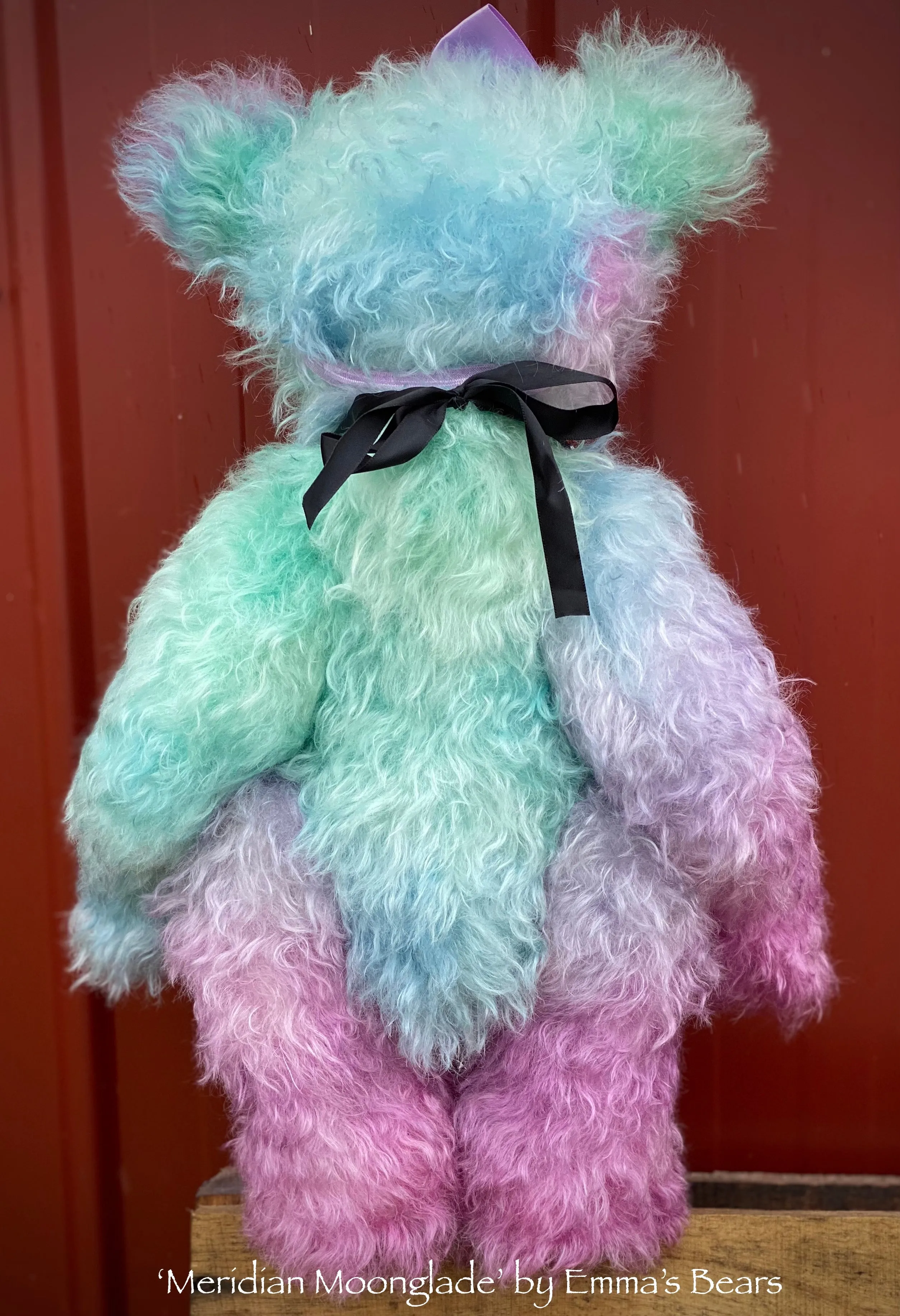 Meridian Moonglade - 18" hand dyed mohair bear by Emmas Bears - OOAK