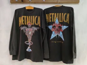 Metallica 'King Nothing' Long Sleeve Tee: Edgy Streetwear Essential with a 30-Day Guarantee