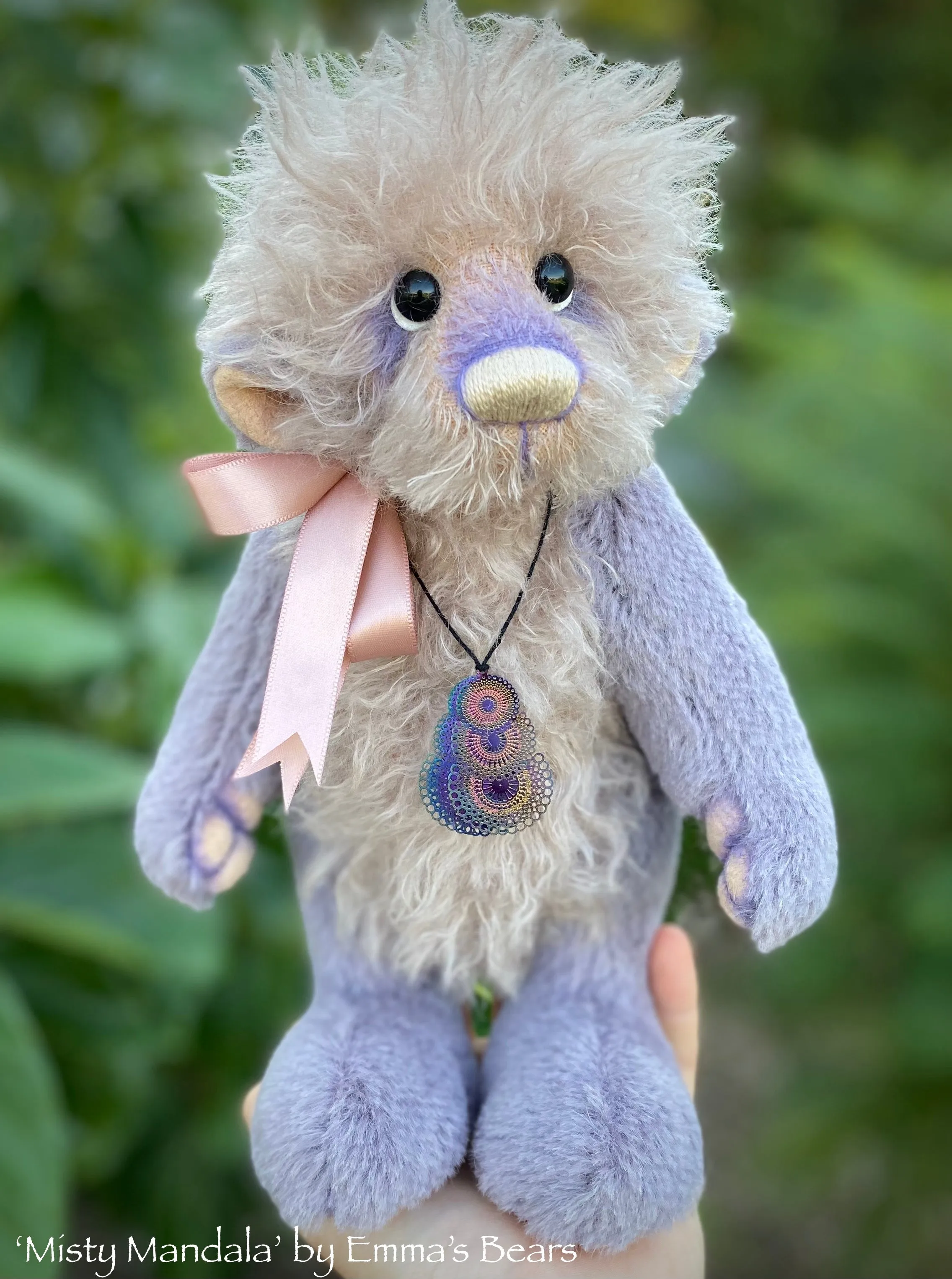 Misty Mandala - 11" Shaggy mohair and alpaca bear by Emma's Bears - OOAK