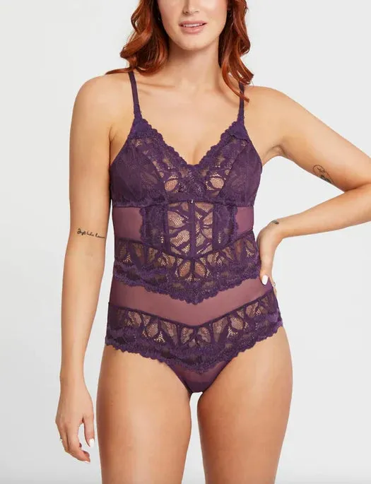 .Never Be Royale Bodysuit in Pinot Purple