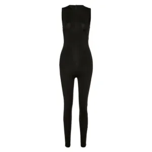 New Womens Full Neck Jumpsuit with Sleeveless Cut!