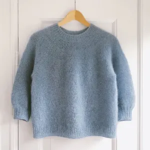 Novice Sweater Mohair Edition Knitting Pattern - PetiteKnit