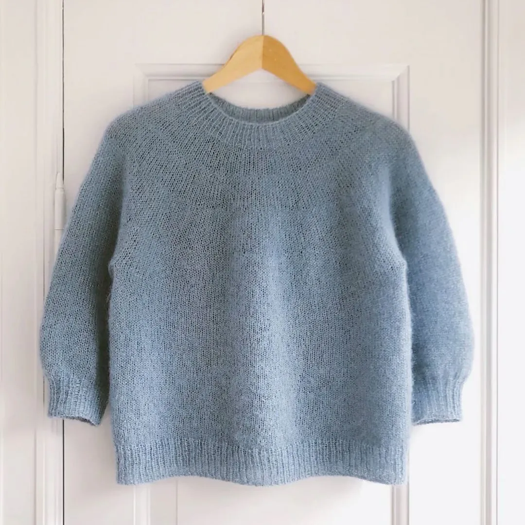 Novice Sweater Mohair Edition Knitting Pattern - PetiteKnit