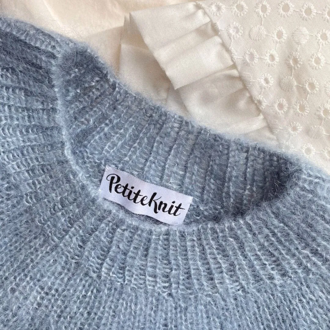 Novice Sweater Mohair Edition Knitting Pattern - PetiteKnit