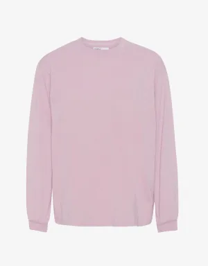 Oversized Organic LS T-shirt - Faded Pink