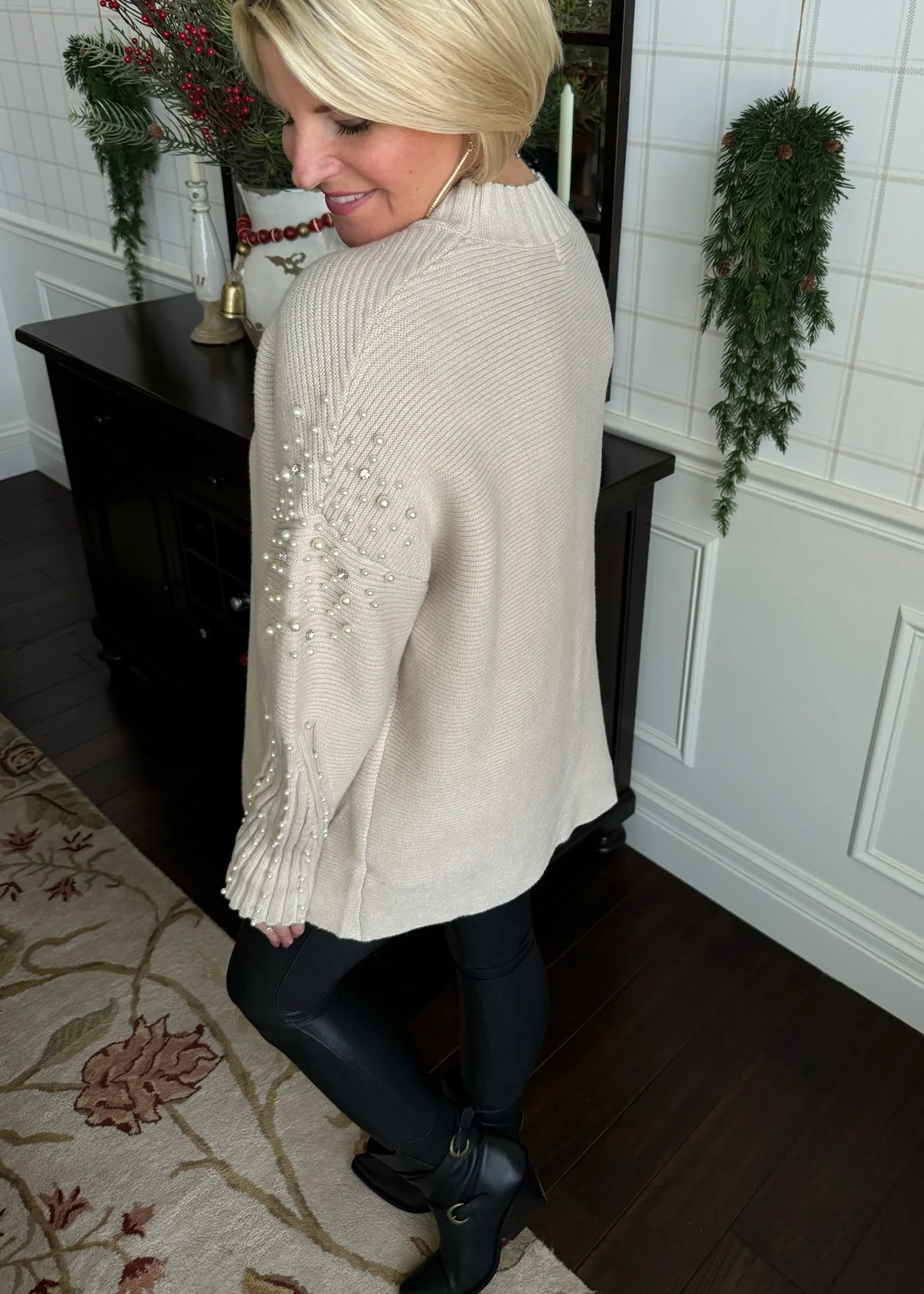 Pearl & Diamond Oversized Sweater