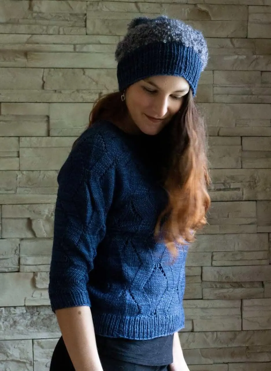 Pull yoke Anemone Knitting Pattern