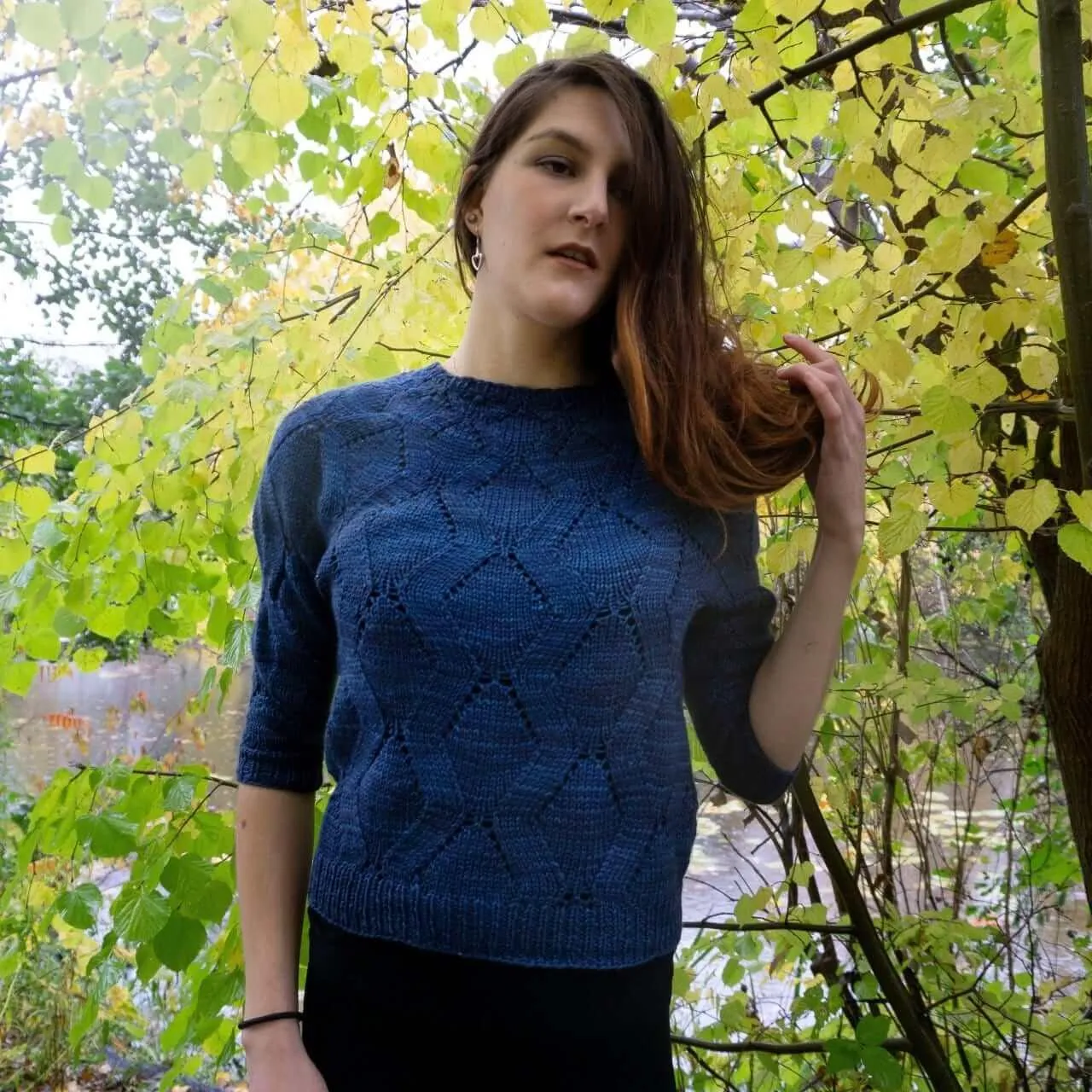 Pull yoke Anemone Knitting Pattern