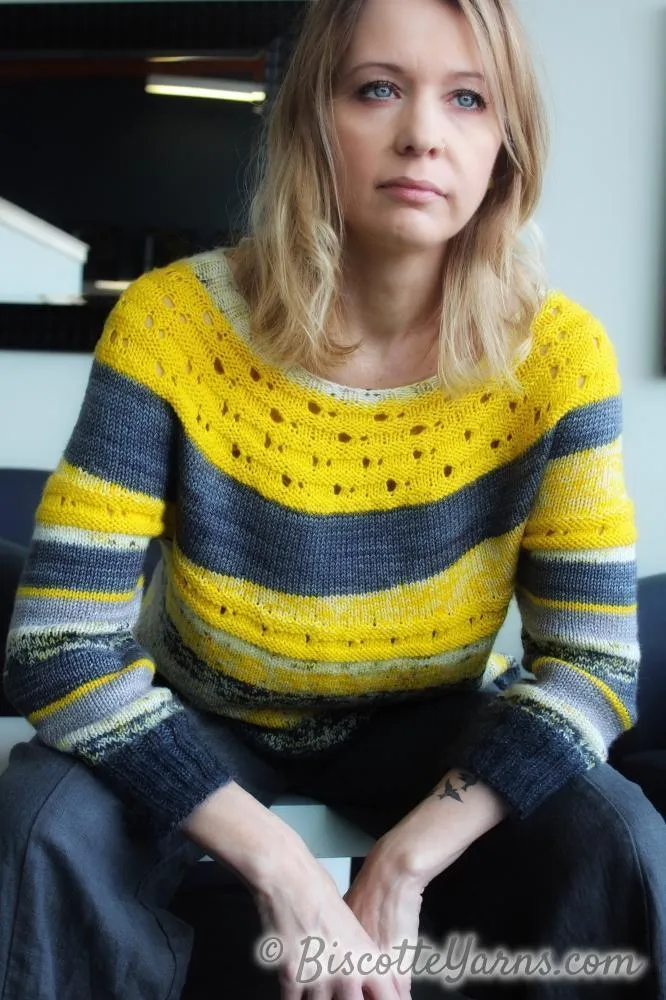 Ray of Soleil free sweater pattern