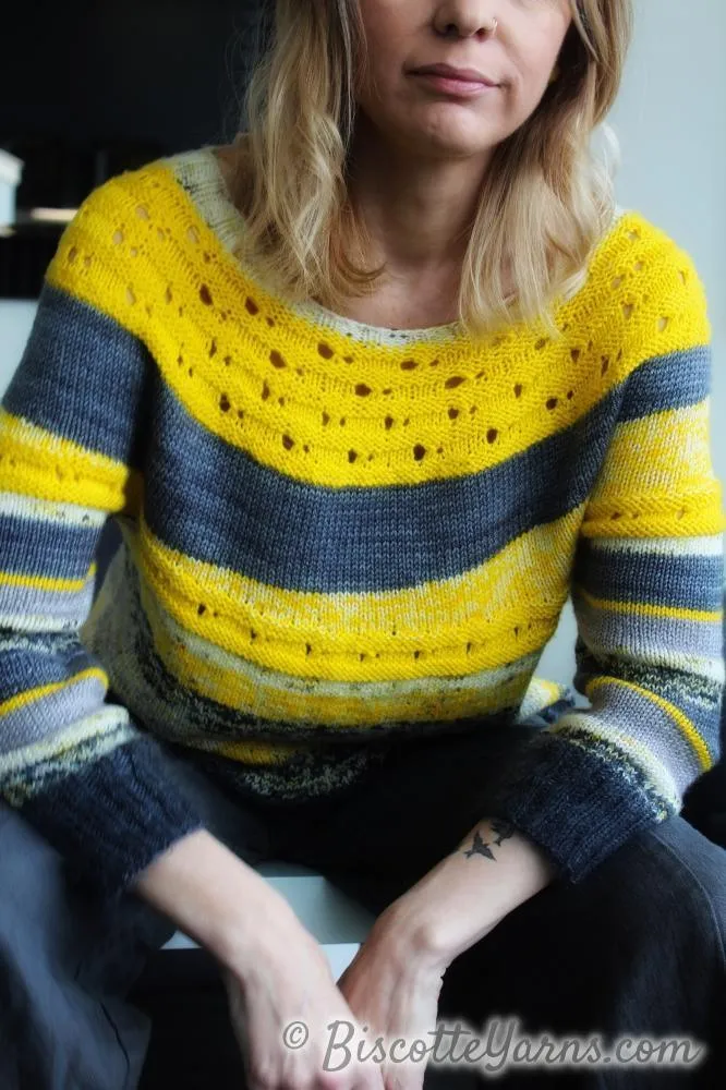 Ray of Soleil free sweater pattern