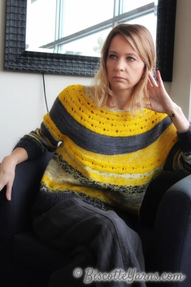 Ray of Soleil free sweater pattern