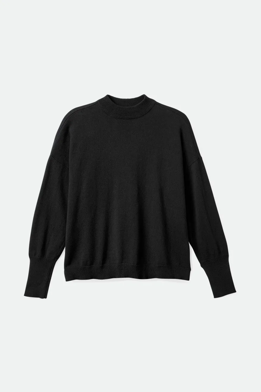 Reserve Women's Oversized Cashmere Sweater - Black