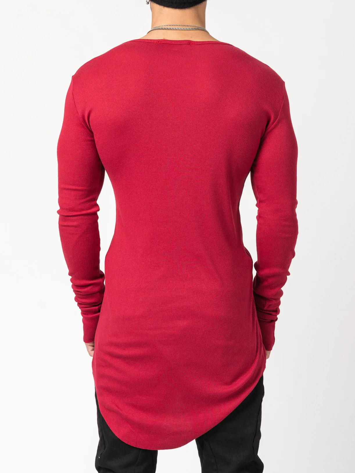 Rib Long Sleeve T-Shirt