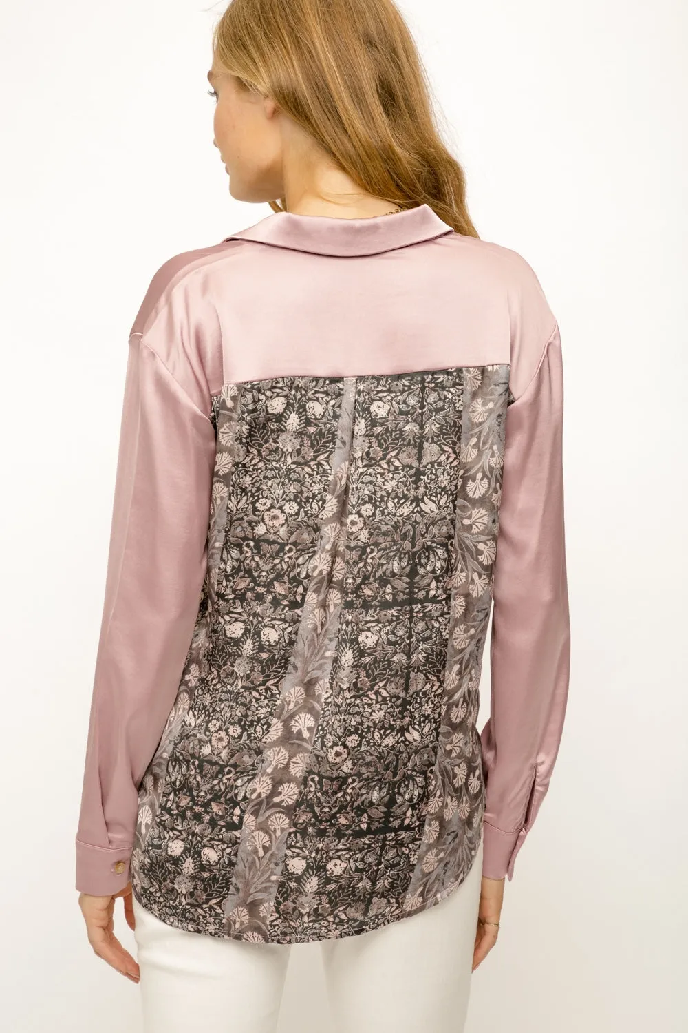 Shimmery Soft Shirt - Rose