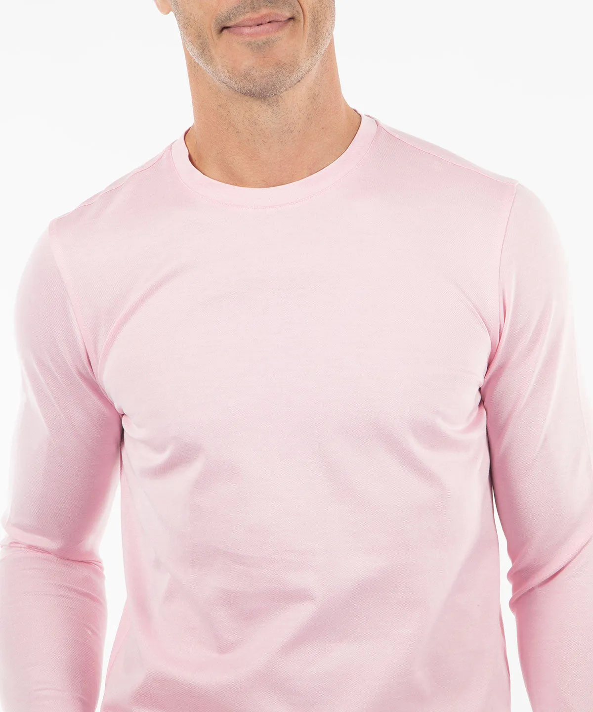 Signature Cotton Knit Long-Sleeve Cabana Tee Shirt