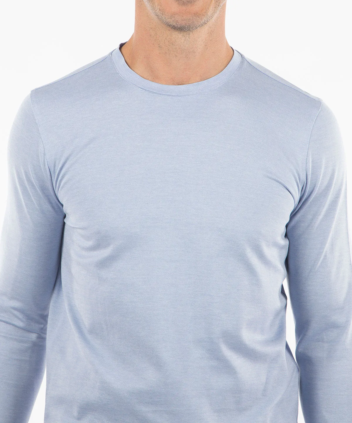 Signature Cotton Knit Long-Sleeve Cabana Tee Shirt