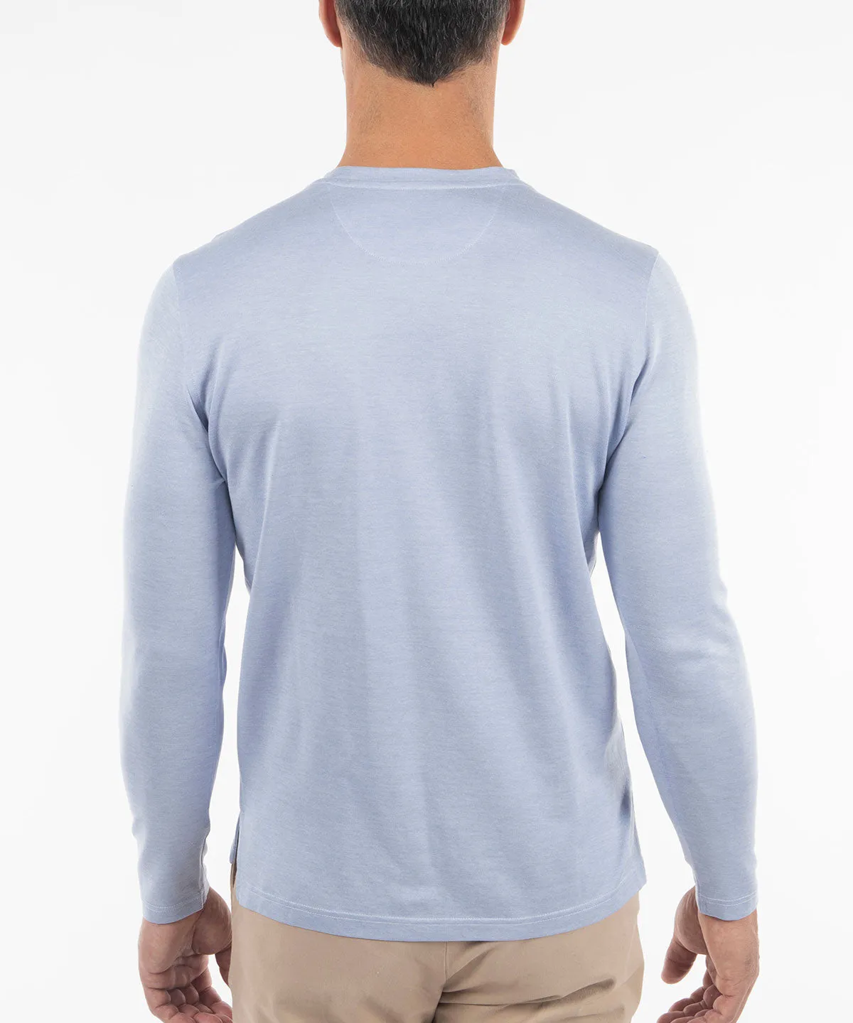 Signature Cotton Knit Long-Sleeve Cabana Tee Shirt