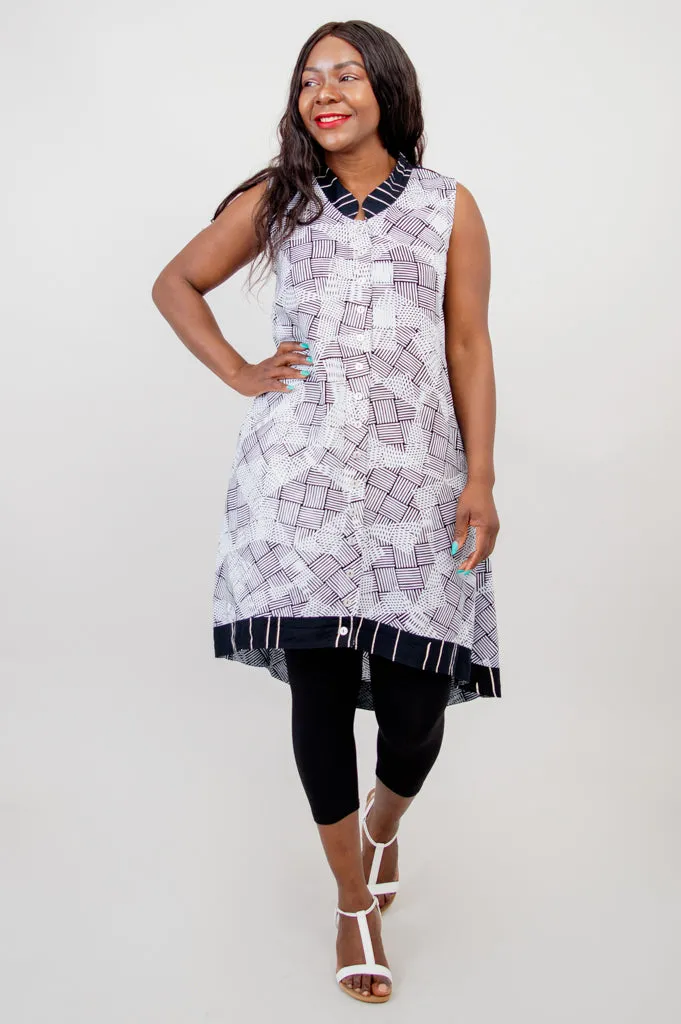 Solah Tunic, Mini Weave