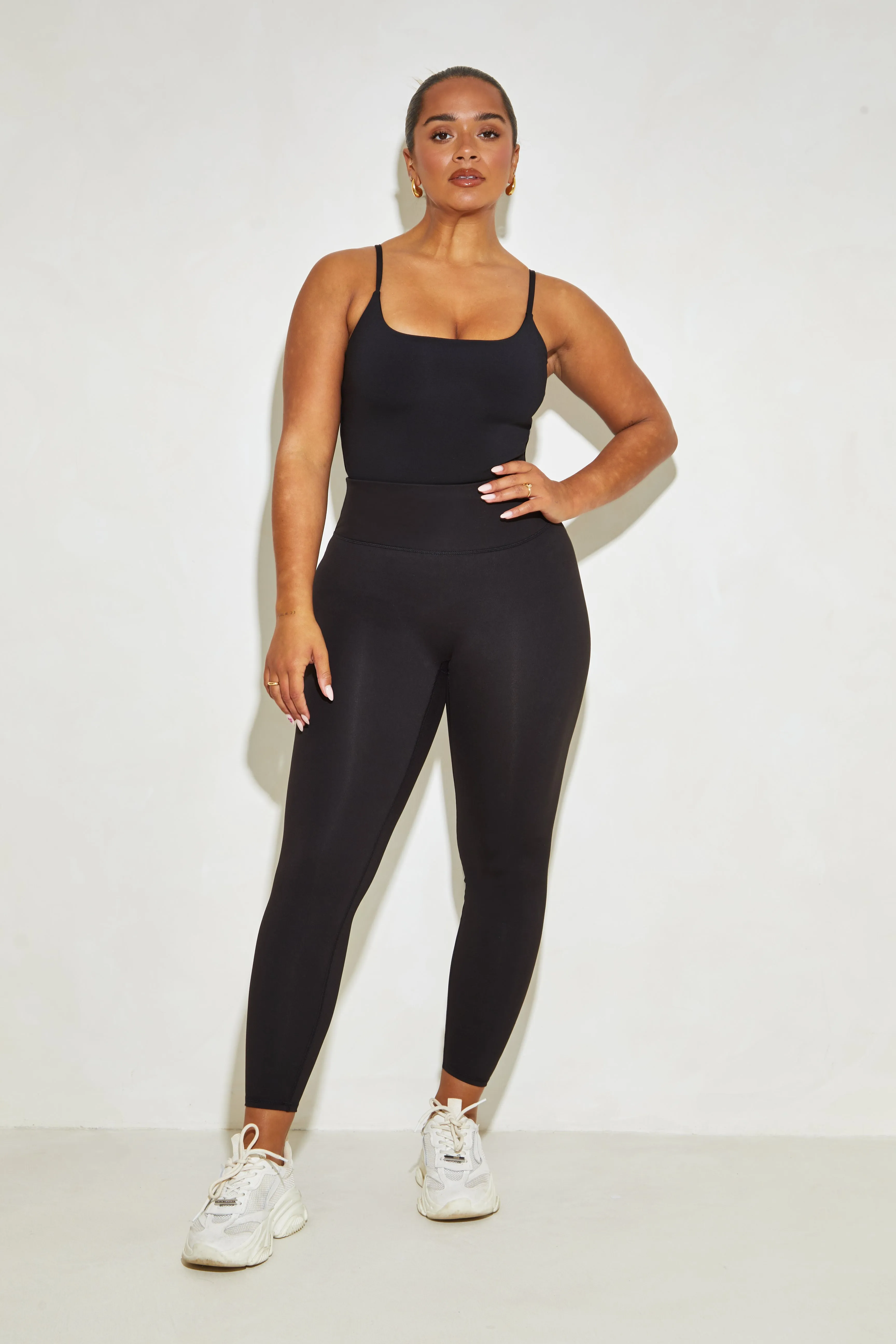 Strappy Cami 'Sonny' Adjustable Bodysuit - Black