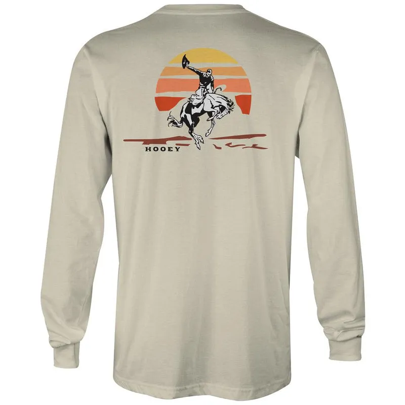 Sunset Bronc LS Tee - Cream