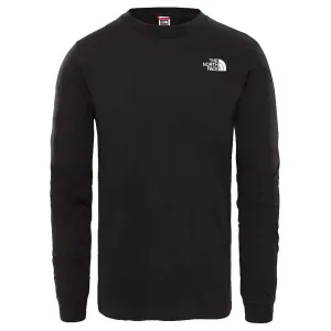 The North Face Mens Long Sleeve Simple Dome T Shirt Black