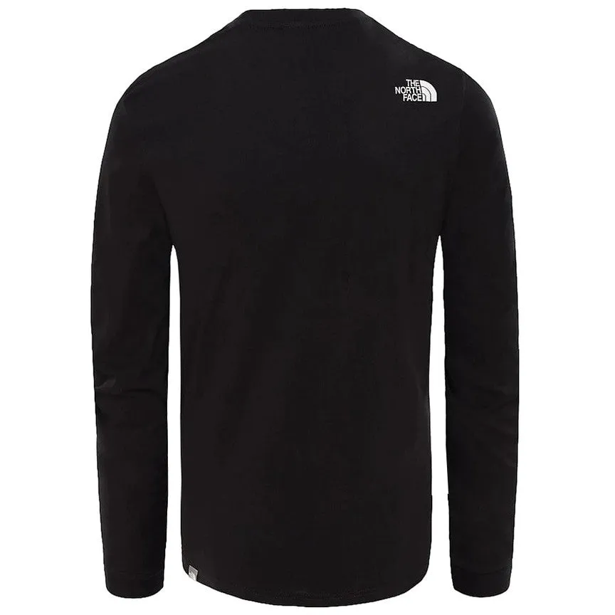 The North Face Mens Long Sleeve Simple Dome T Shirt Black