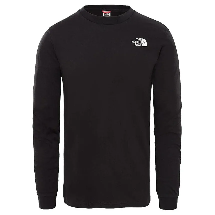 The North Face Mens Long Sleeve Simple Dome T Shirt Black