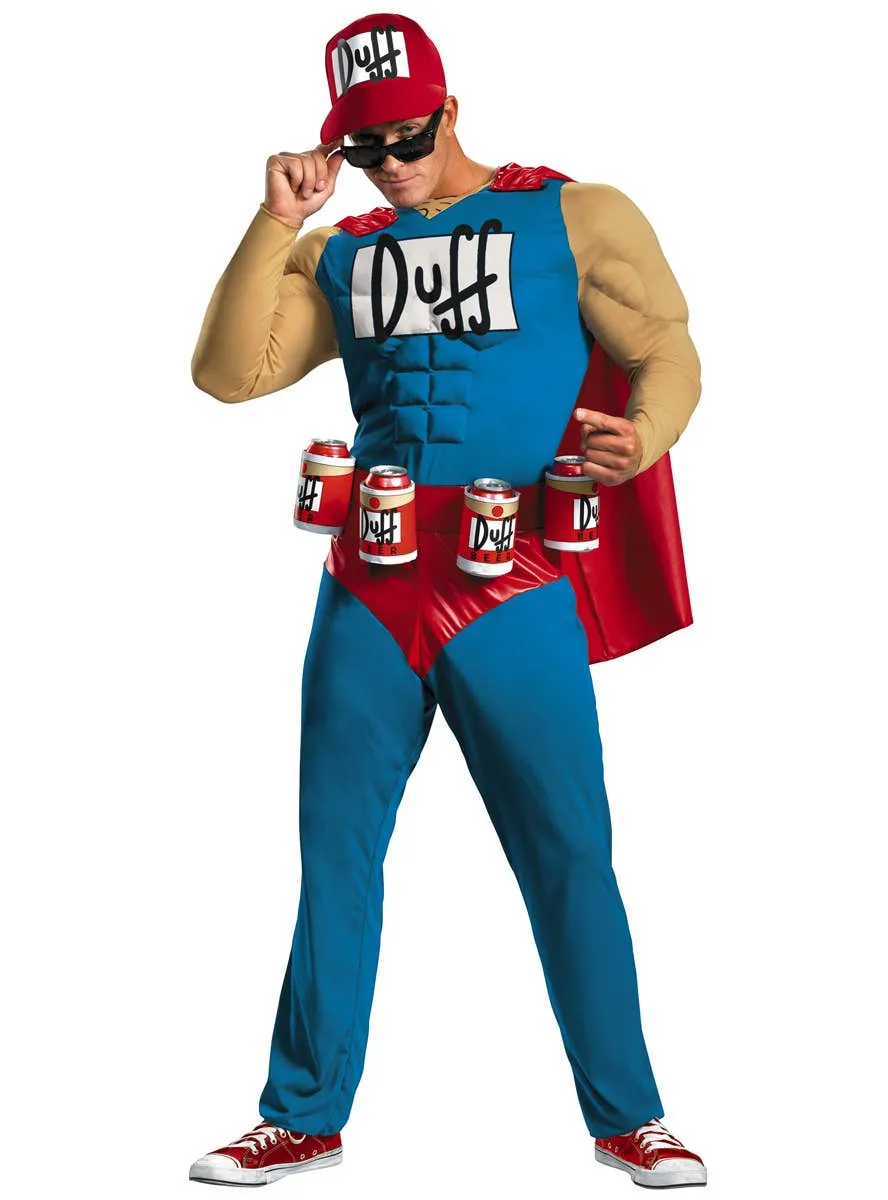 The Simpsons Duffman Plus Size Muscle Chest Costume